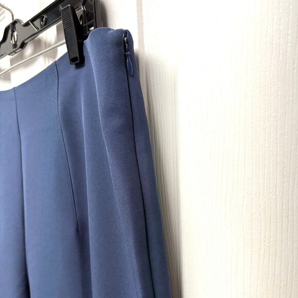 Nine West Blue Wide Leg Dress Pants, Side Zipper, Plus Size 16 - Picture 2 of 7